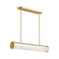 KOHLER K-27267-CHLED-2GL Purist 34" Led Linear Chandelier In Brushed Moderne Brass