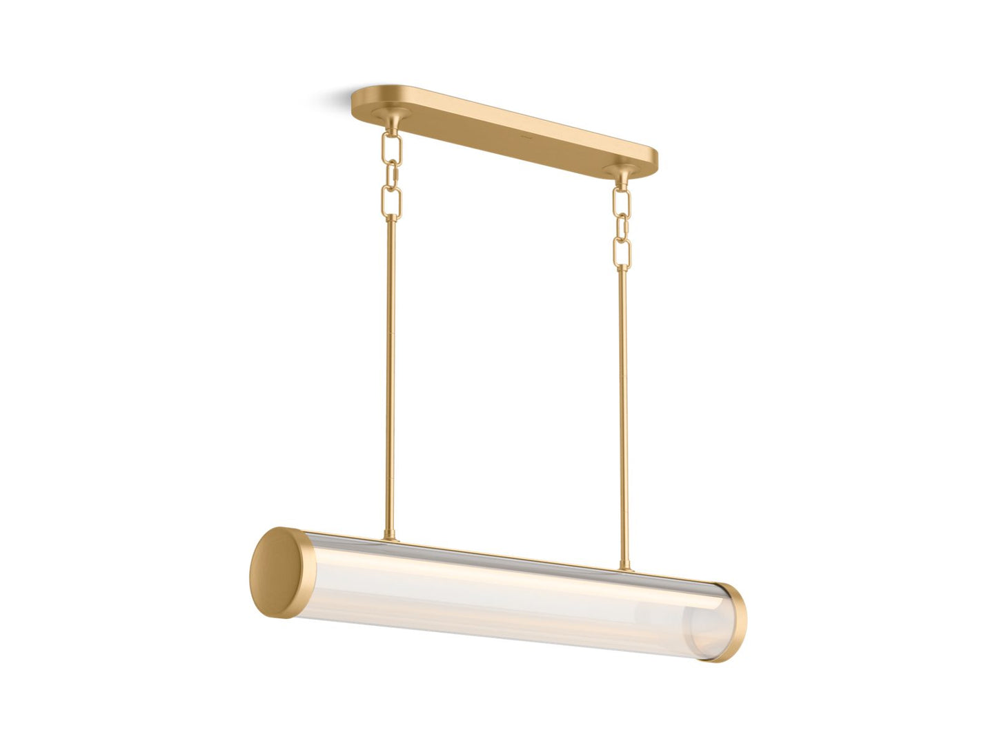 KOHLER K-27267-CHLED-2GL Purist 34" Led Linear Chandelier In Brushed Moderne Brass