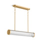 KOHLER K-27267-CHLED-2GL Purist 34" Led Linear Chandelier In Brushed Moderne Brass