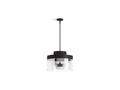 KOHLER K-27266-PE04-BLL Purist 18" Pendant - Matte Black