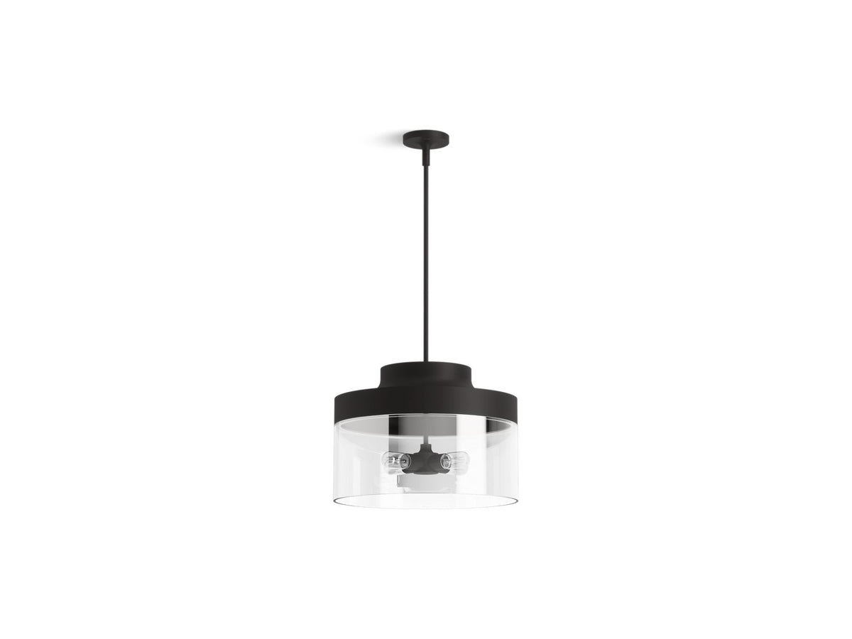 KOHLER K-27266-PE04-BLL Purist 18" Pendant - Matte Black