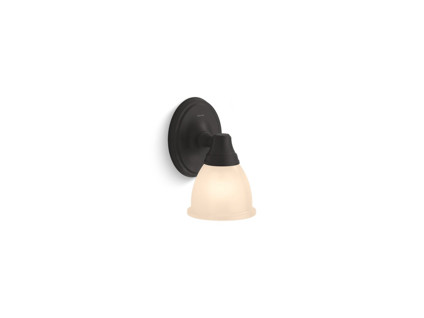 KOHLER K-11365-BLL Forte One-Light Sconce In Matte Black