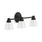 KOHLER K-11367-BLL Forte Three-Light Sconce In Matte Black