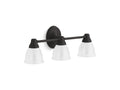 KOHLER K-11367-BLL Forte Three-Light Sconce In Matte Black