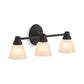 KOHLER K-11367-BLL Forte Three-Light Sconce In Matte Black