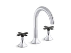 KOHLER K-27008-K-BV Occasion Bathroom sink faucet spout with Cane design, 1.0 gpm - Vibrant Brushed Bronze