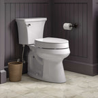 KOHLER K-25875-7 Hyten Elevated Quiet-Close Elongated Toilet Seat - Black Black