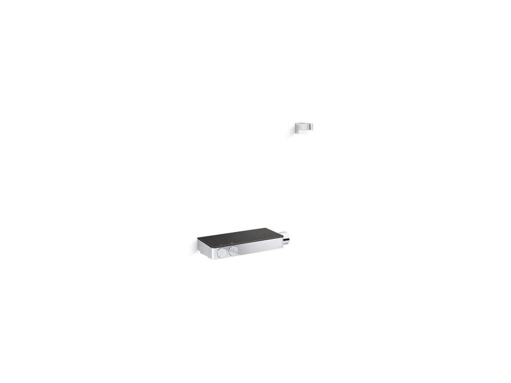 KOHLER K-26335-9-BL Anthem Two-Way Exposed Thermostatic Valve And Control Panel With Integrated Handshower Holder - Matte Black