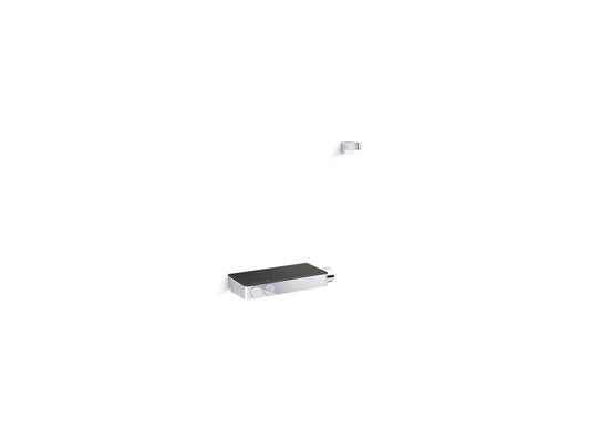 KOHLER K-26335-9-CP Anthem Two-way exposed thermostatic valve and control panel with integrated handshower holder - Polished Chrome