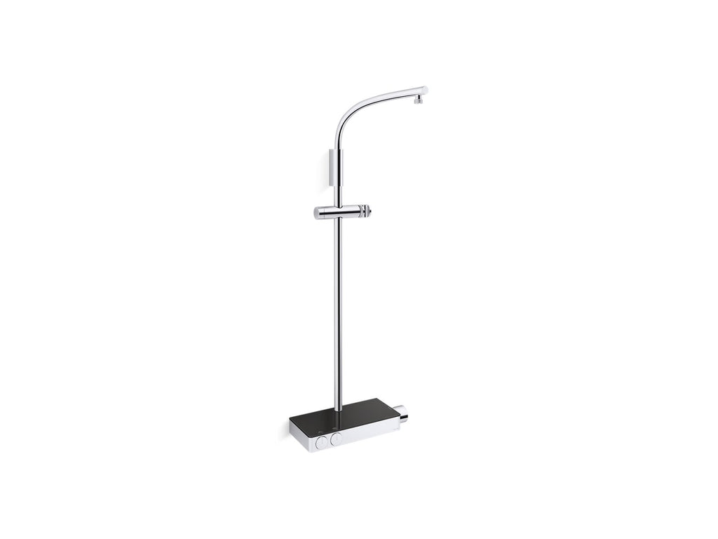 KOHLER K-26337-9-CP Anthem Two-Way Exposed Thermostatic Valve With Shower Column For Rainhead And Handshower - Polished Chrome