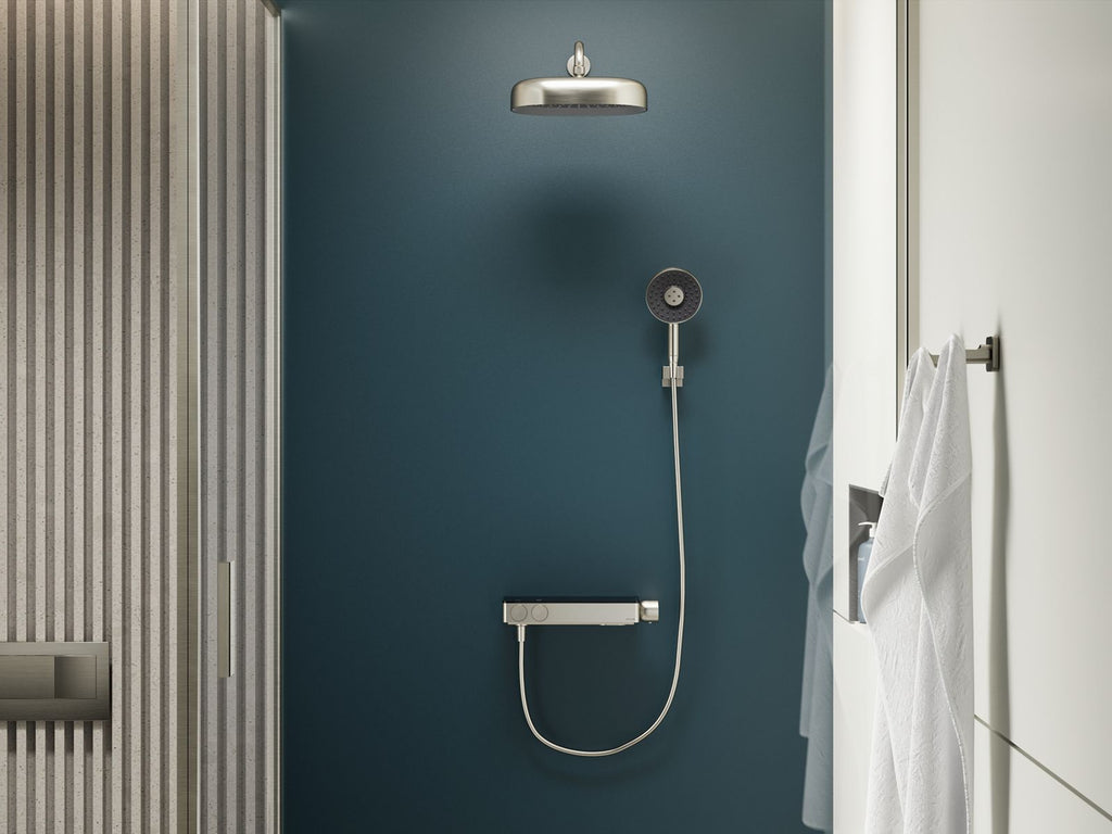 KOHLER K-26337-9-CP Anthem Two-Way Exposed Thermostatic Valve With Shower Column For Rainhead And Handshower - Polished Chrome