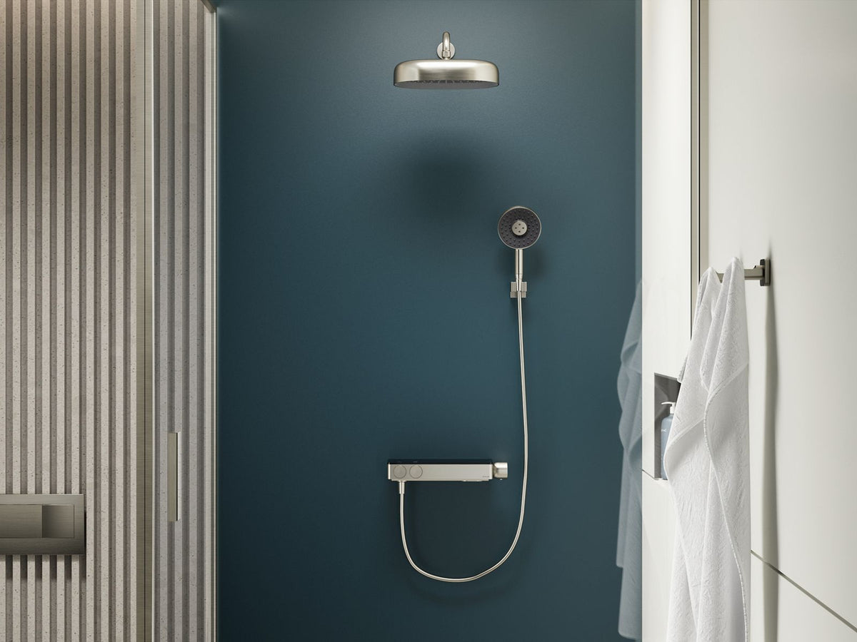 KOHLER K-26337-9-CP Anthem Two-Way Exposed Thermostatic Valve With Shower Column For Rainhead And Handshower - Polished Chrome