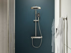 KOHLER K-26337-9-CP Anthem Two-Way Exposed Thermostatic Valve With Shower Column For Rainhead And Handshower - Polished Chrome