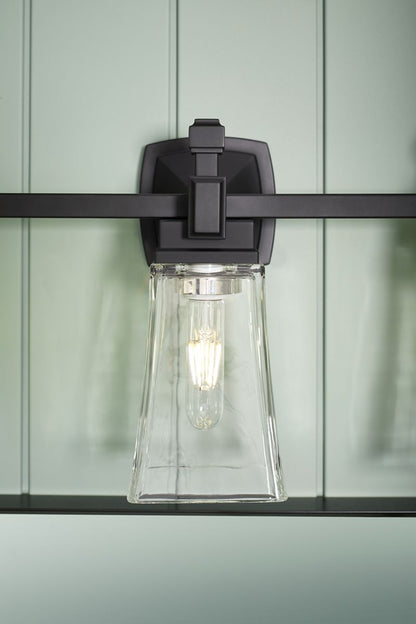 KOHLER K-31757-SC03-BLL Riff Three-light sconce - Matte Black