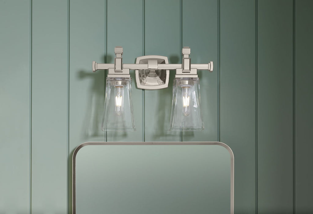 KOHLER K-31756-SC02-2GL Riff Two-Light Sconce - Brushed Moderne Brass