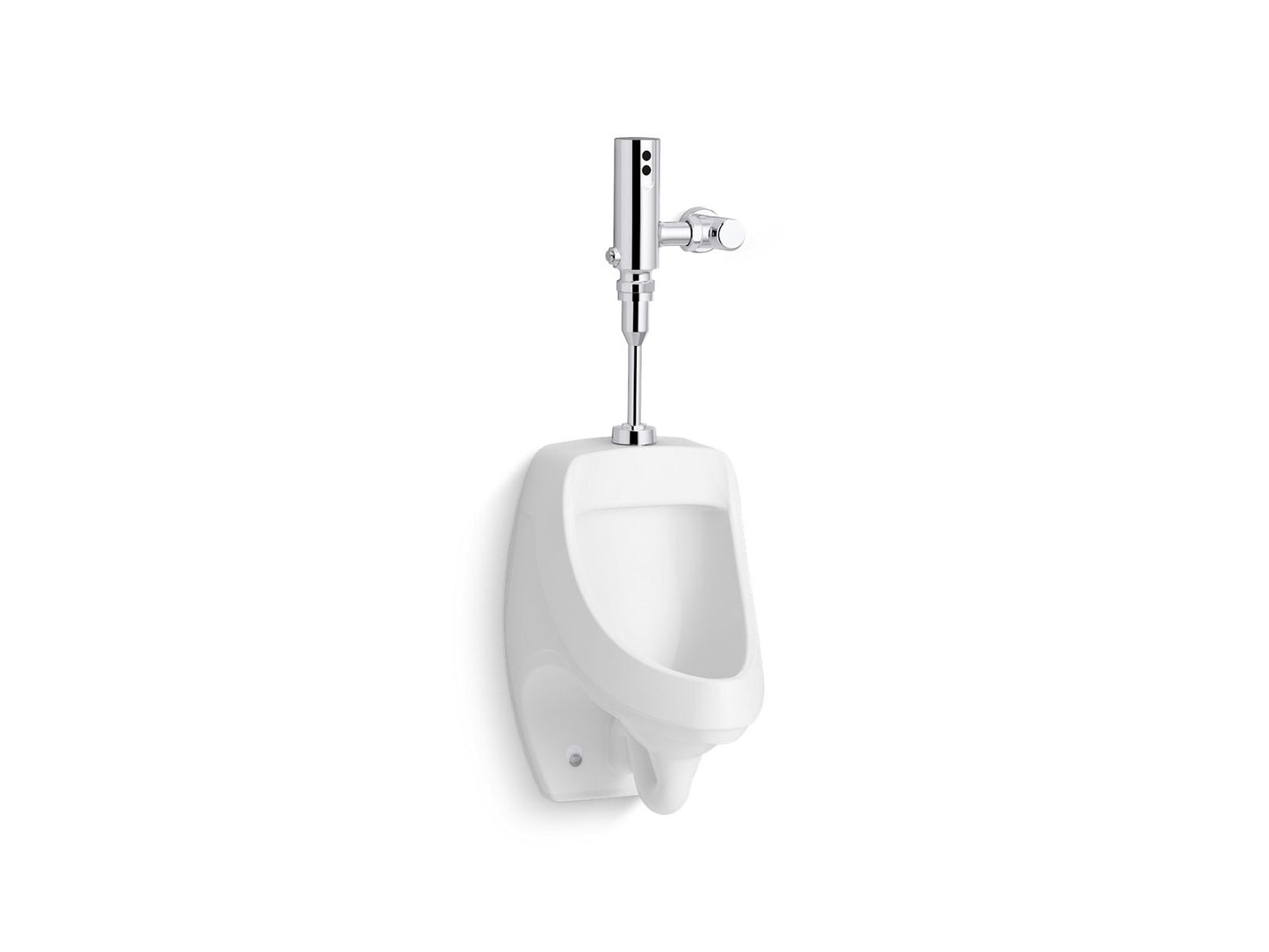 KOHLER K-PR5452-T1DS-NA Dexter Antimicrobial urinal with Mach Tripoint touchless DC 0.125 gpf flushometer