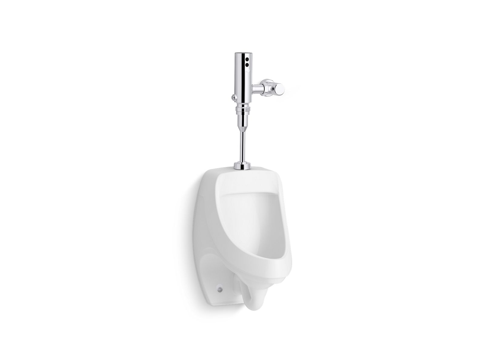 KOHLER K-PR5452-T1DS-NA Dexter Antimicrobial urinal with Mach Tripoint touchless DC 0.125 gpf flushometer