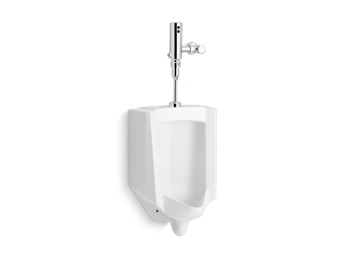 KOHLER K-PR4991-T2D-NA Bardon High-efficiency urinal with Mach Tripoint touchless DC 0.5 gpf flushometer