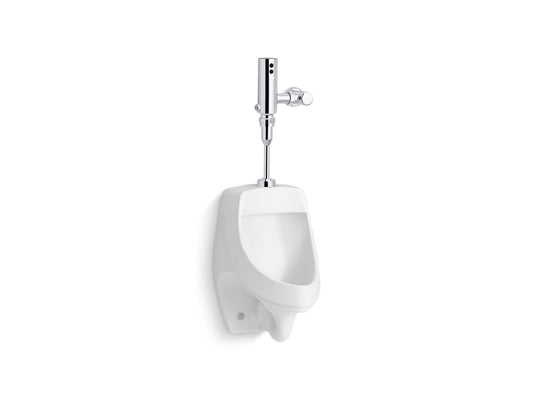KOHLER K-PR5016-T2DS-NA Dexter Antimicrobial urinal with Mach Tripoint touchless DC 0.5 gpf flushometer