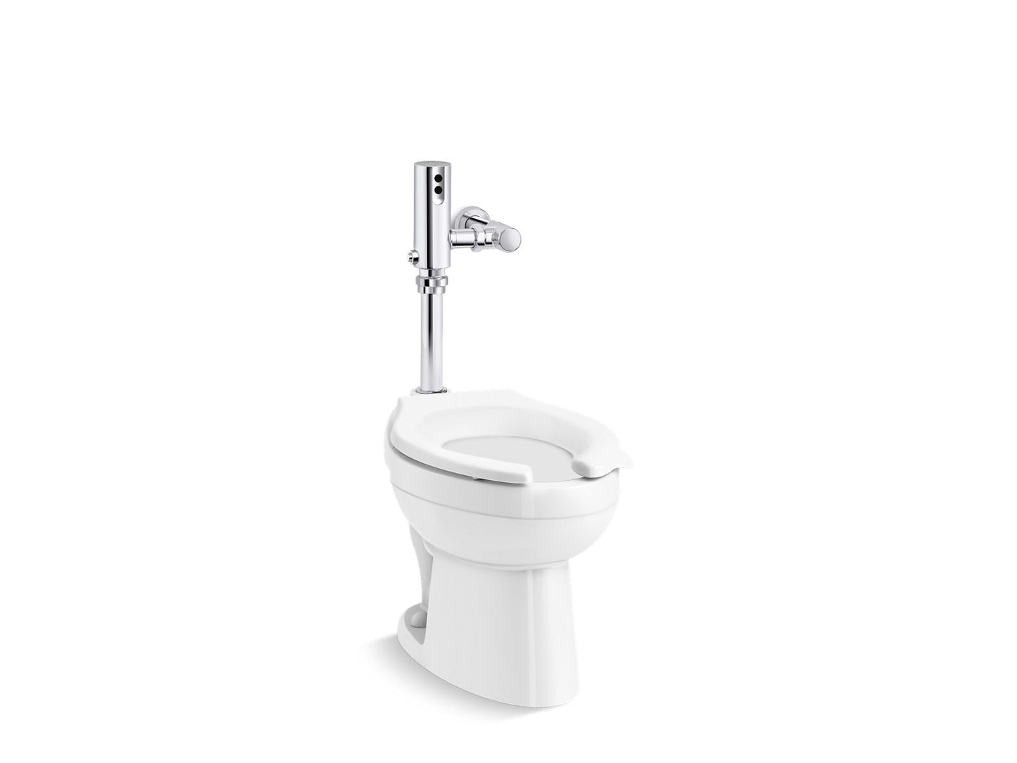 KOHLER K-PR96053-T3HS-NA Wellcomme Ultra Commercial antimicrobial toilet with Mach Tripoint touchless 1.0 gpf HES-powered flushometer