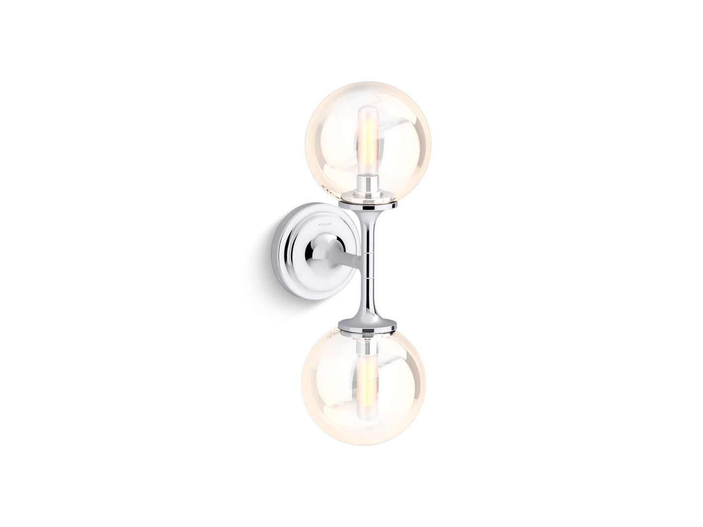 KOHLER K-31762-SC02-CPL Bellera Two-Light Sconce In Polished Chrome