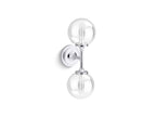 KOHLER K-31762-SC02-CPL Bellera Two-Light Sconce - Polished Chrome