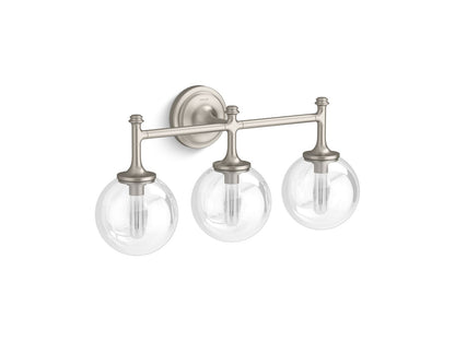 KOHLER K-31763-SC03-BNL Bellera Three-light sconce - Brushed Nickel