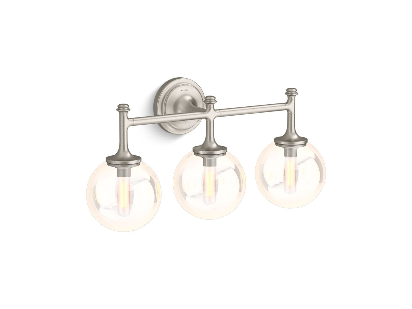 KOHLER K-31763-SC03-BNL Bellera Three-Light Sconce In Brushed Nickel