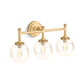 KOHLER K-31763-SC03-2GL Bellera Three-Light Sconce In Brushed Moderne Brass