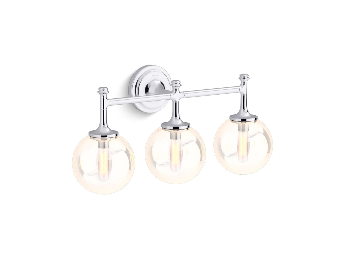 KOHLER K-31763-SC03-CPL Bellera Three-Light Sconce In Polished Chrome