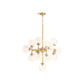 KOHLER K-31767-CH13-2GL Bellera 32" Chandelier In Brushed Moderne Brass