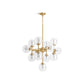 KOHLER K-31767-CH13-2GL Bellera 32" Chandelier In Brushed Moderne Brass