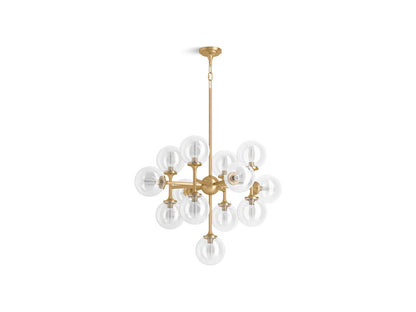 KOHLER K-31767-CH13-2GL Bellera 32" chandelier - Brushed Moderne Brass