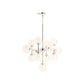 KOHLER K-31767-CH13-SNL Bellera 32" Chandelier In Polished Nickel