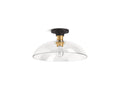 KOHLER K-31772-FM01-BML Tone 15" Flush-Mount - Black With Brass Trim