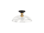 KOHLER K-31772-FM01-BML Tone 15" Flush-Mount - Black With Brass Trim