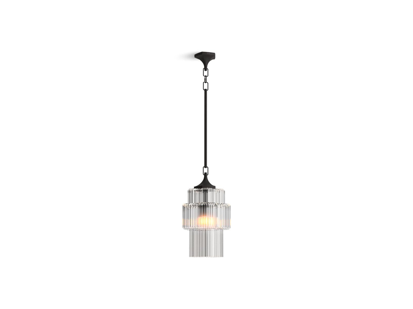 KOHLER K-31781-PE03-BLL Occasion 12" Pendant In Matte Black