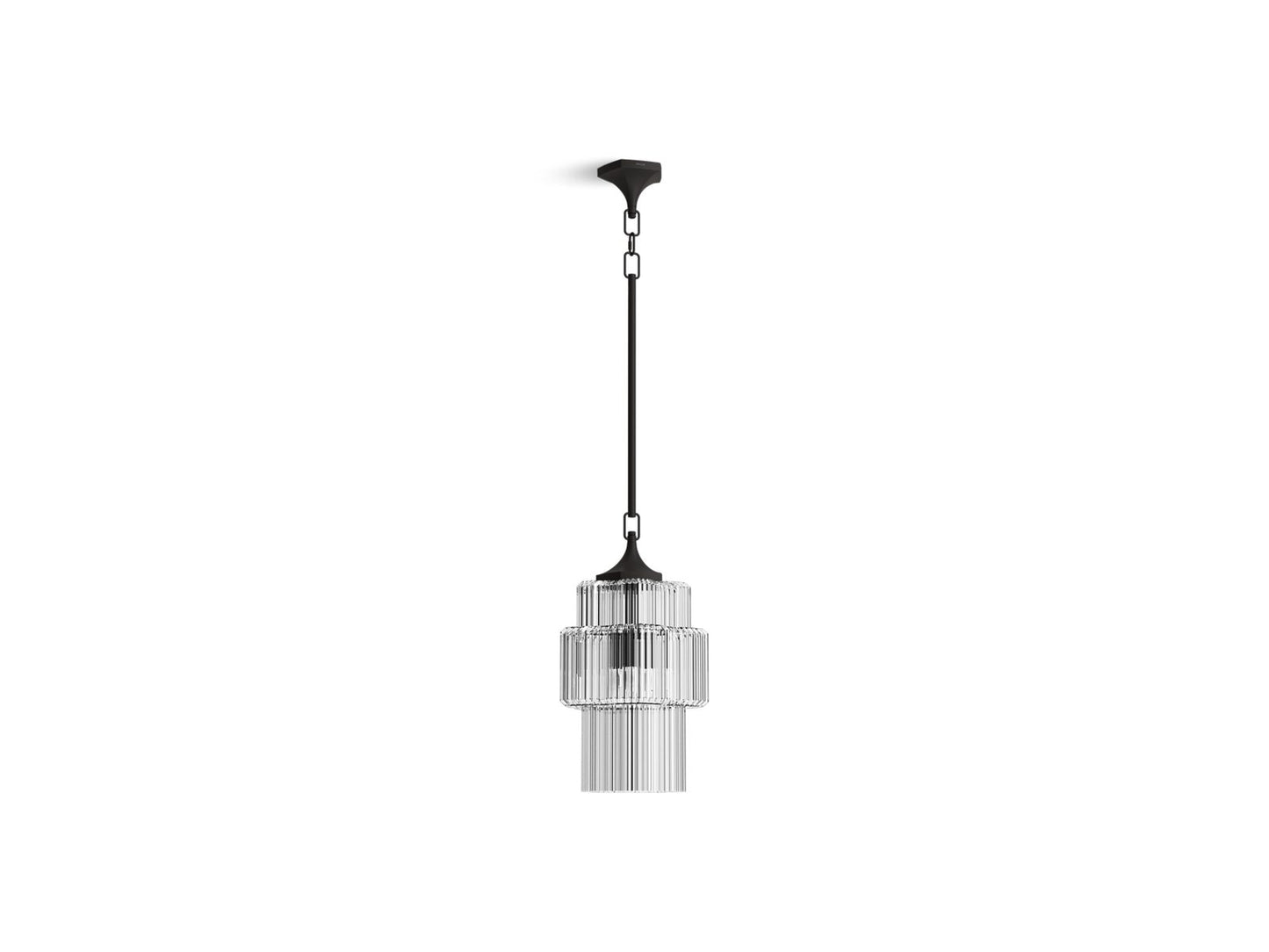 KOHLER K-31781-PE03-BLL Occasion 12" Pendant In Matte Black