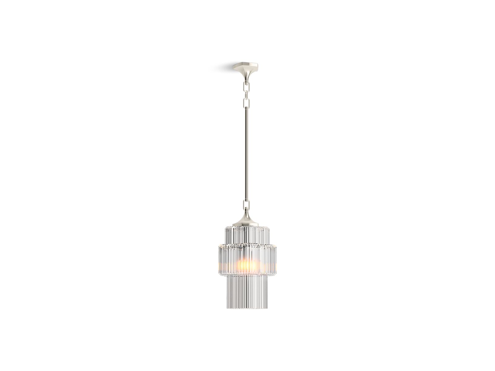 KOHLER K-31781-PE03-SNL Occasion 12" Pendant - Polished Nickel