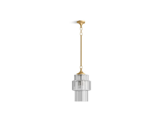 KOHLER K-31781-PE03-2GL Occasion 12" Pendant In Brushed Moderne Brass