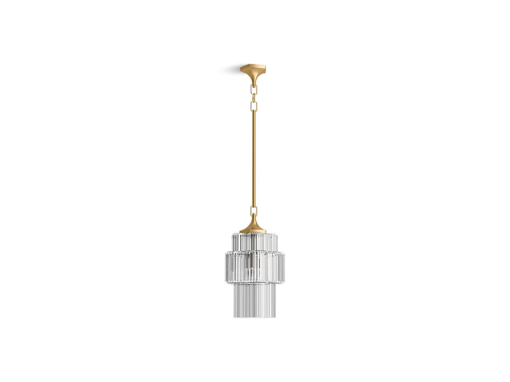 KOHLER K-31781-PE03-2GL Occasion 12" Pendant - Brushed Moderne Brass