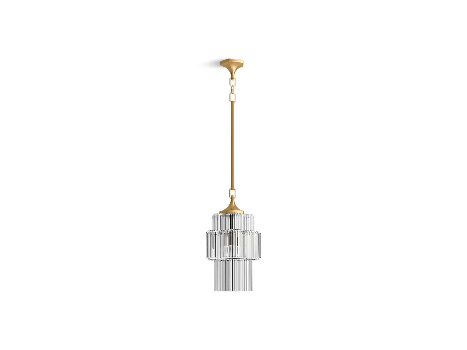 KOHLER K-31781-PE03-2GL Occasion 12" Pendant - Brushed Moderne Brass