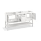 KOHLER K-33581-ASB-0 Winnow 60" Bathroom Vanity Cabinet With Sinks And Quartz Top In White