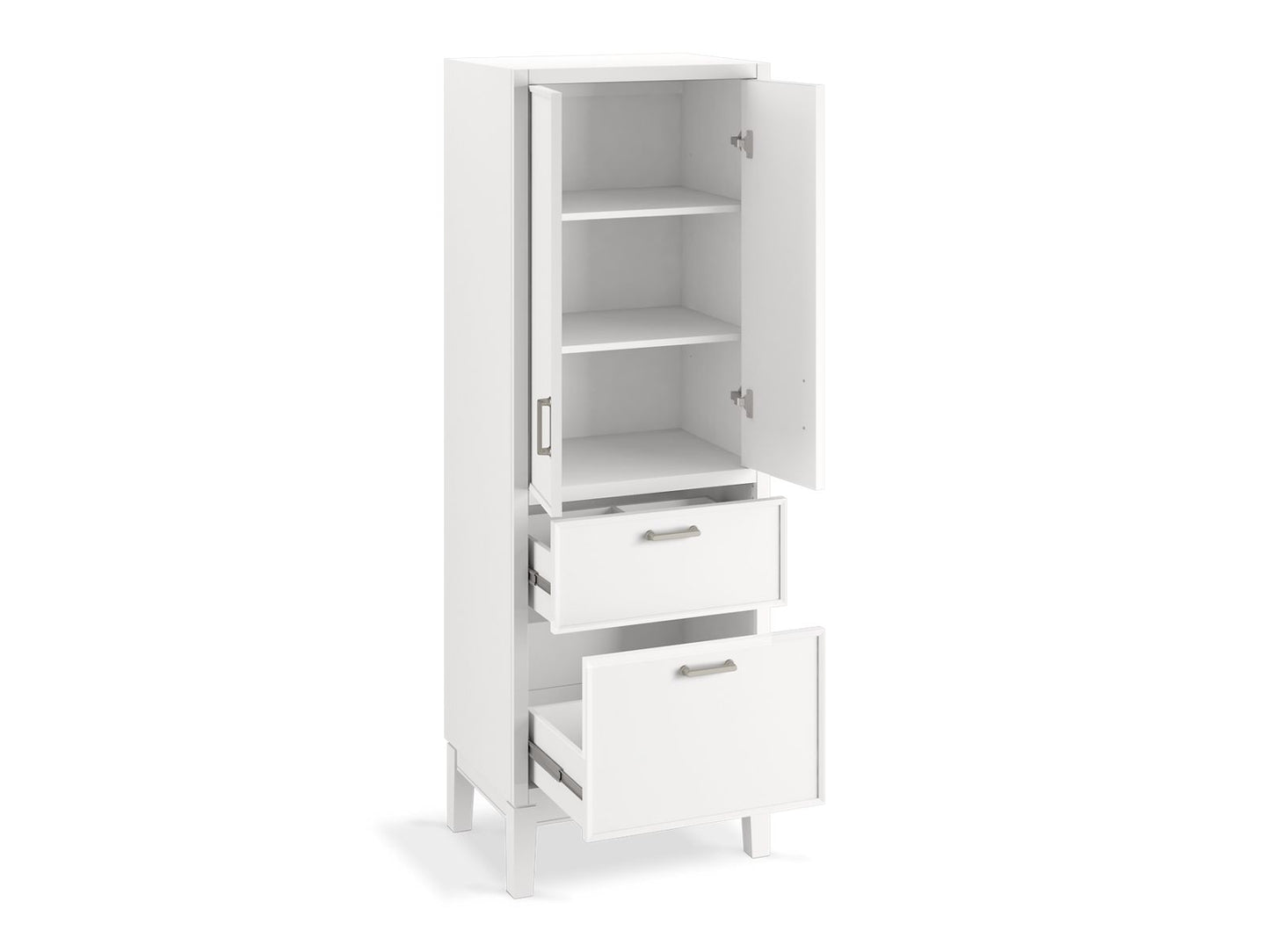 KOHLER K-33582-ASB-0 Winnow 24" X 70" Linen Tower In White