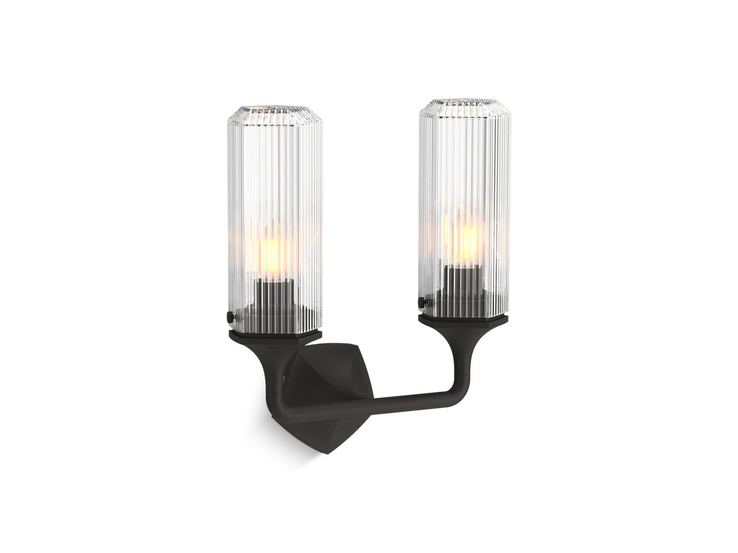 KOHLER K-31776-SC02-BLL Occasion Two-Light Sconce In Matte Black