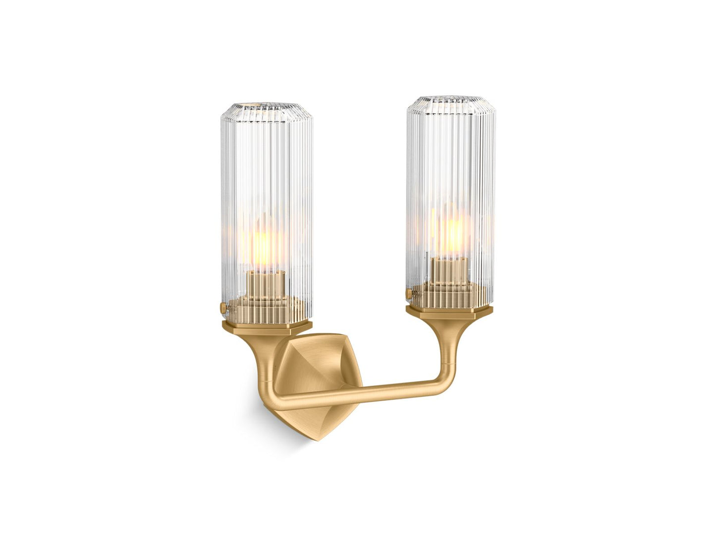 KOHLER K-31776-SC02-2GL Occasion Two-Light Sconce In Brushed Moderne Brass