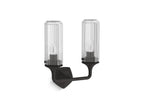 KOHLER K-31776-SC02-BLL Occasion Two-Light Sconce - Matte Black