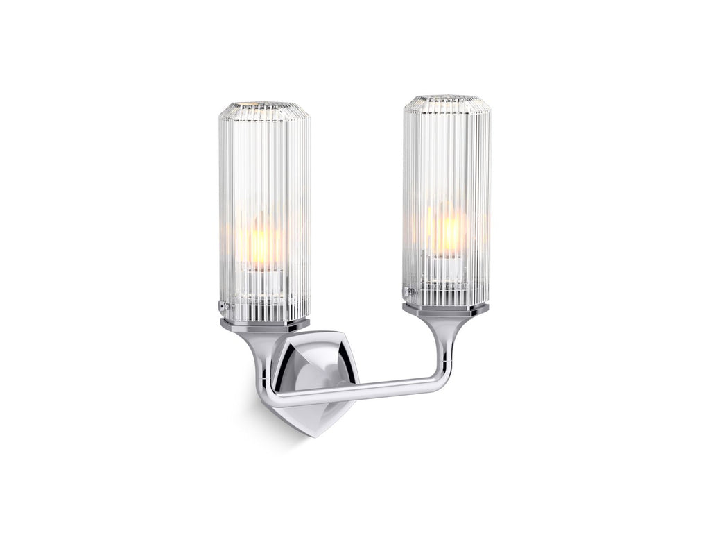KOHLER K-31776-SC02-BNL Occasion Two-Light Sconce - Brushed Nickel