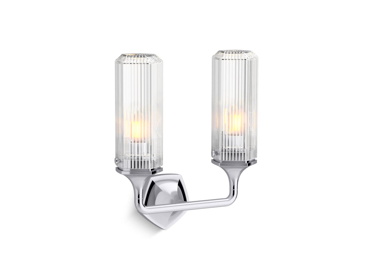 KOHLER K-31776-SC02-BNL Occasion Two-Light Sconce - Brushed Nickel