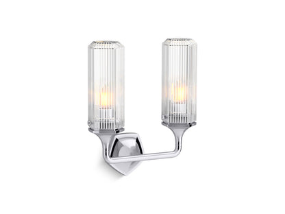 KOHLER K-31776-SC02-2GL Occasion Two-light sconce - Brushed Moderne Brass